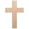 Cross Christian Church Religion Unfinished Craft Wood Holiday Christmas Tree DIY Pre-Drilled Ornament